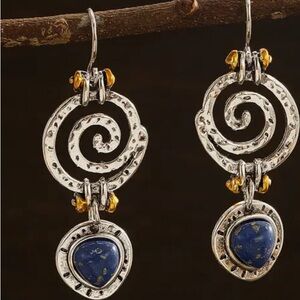 Lapis dangle earrings
